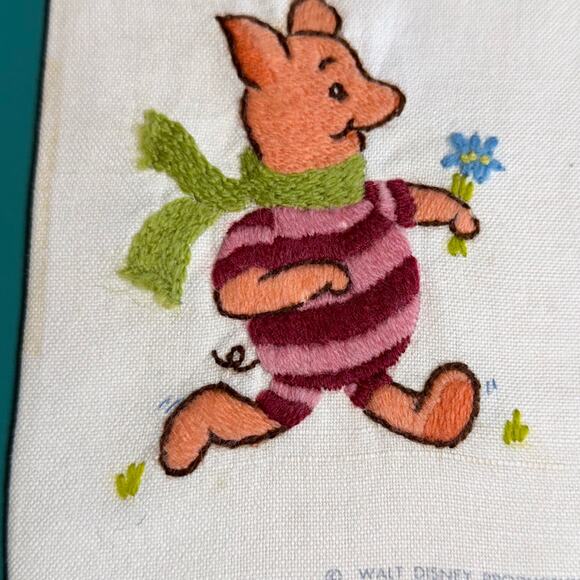 Vintage Winnie the Pooh and Friends Embroidery 1970's Handmade - Picture 8 of 14